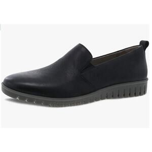 Dansko Linley Shoe Black Leather 10.5/11 US 41 EU NWOB Casual Comfy Arch Support